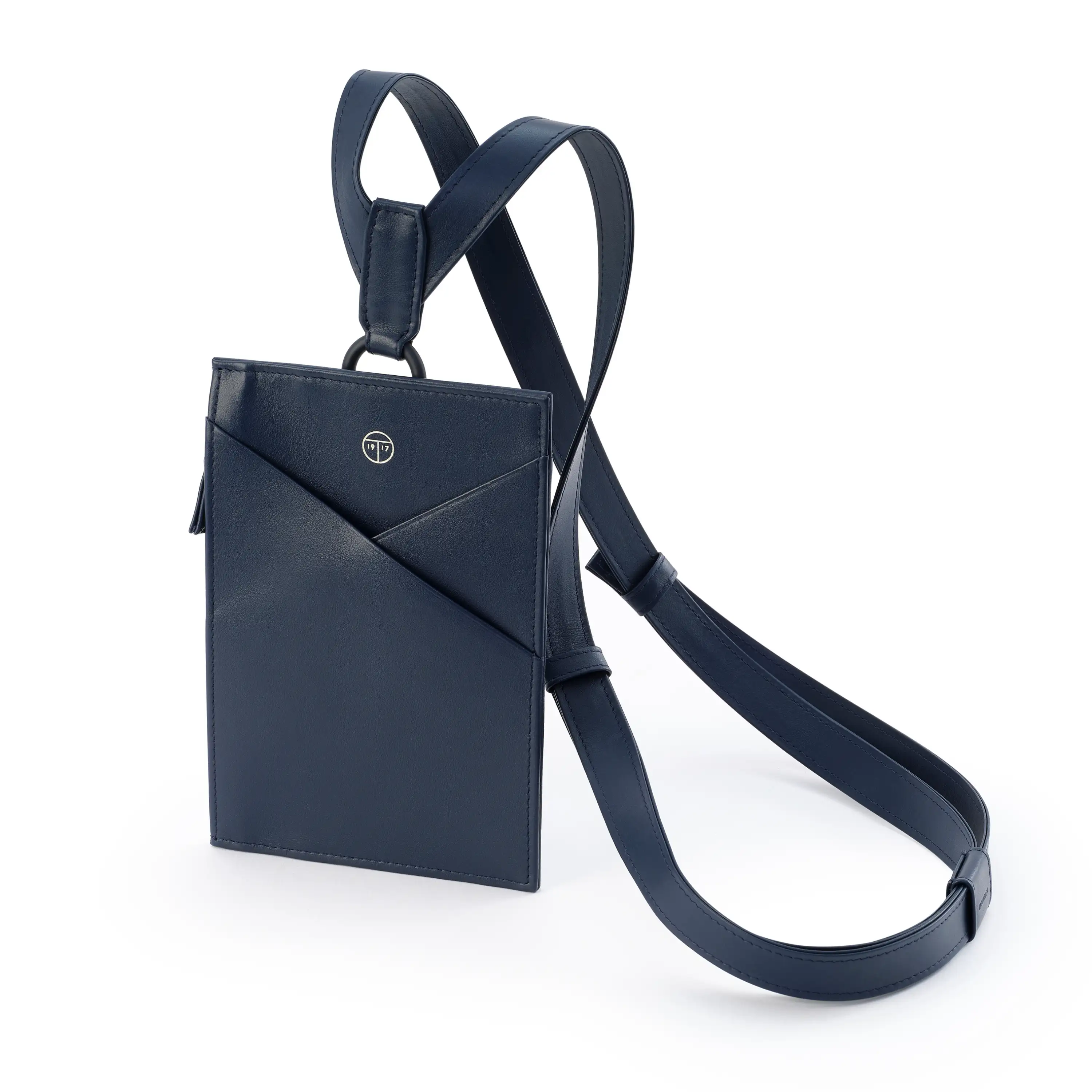 Leder Crossbody Tasche Dunkelblau Leder Crossbody Tasche Dunkelblau